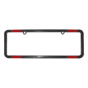 Moldura Suporte Para Placa De Carro Preta Refletor Especial