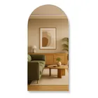 Espelho Oval Base Reta Formma 90x45 Design Moderno Pinterest Slipper - Suporte - Imagem 8