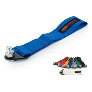 Tow Strap Hook Cinta Para Reboque Fita Esportiva Engate Cor Azul