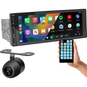 Central Multimídia 1 Din Mp6 Android Auto + Câmera De Ré