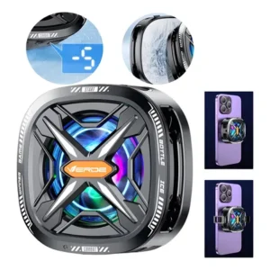 Succão Magnética + Clipe Traseiro 2 Em 1 Cooler Celular -5° Preto