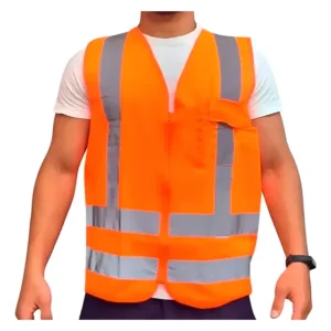Colete Xg Segurança Refletivo Tipo Blusão Sinalização Laranj