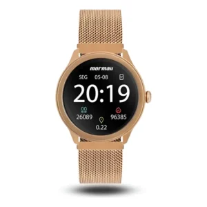 Smartwatch Mormaii Feminino Rosé Aço Inox 5atm