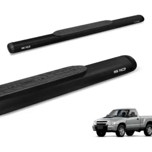 Estribo Lateral S10 Cs 2007 A 2008 Oval Oblongo Preto Preto Fosco