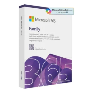 Microsoft Office 365 Family Licença De 12 Meses Físico