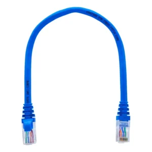 Kit 50 Cabos Patch Cord Cat6 Furukawa 20cm Azul 100% Cobre RJ45