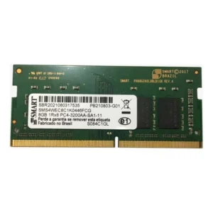 Memoria Smart Modular SMS4WEC8C1K0446FCG para Notebook 8GB DDR4 cor verde 3200mhz
