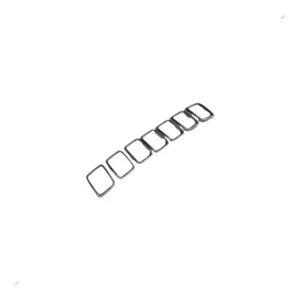 Moldura Da Grade Do Radiador Jeep Compass Cromada 7 Peças -
