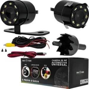 Câmera De Ré Automotiva Universal Led Visão Noturna