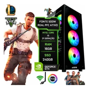 Pc Gamer Cpu Computador, Core I5, 16gb, Ssd 240gb, Video 1gb 240 Gb 16 Gb Hd 2500
