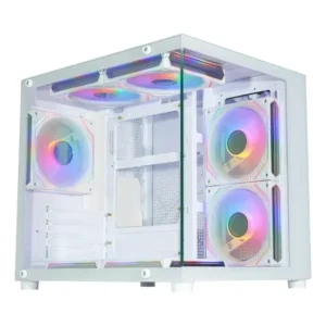 Gabinete Micro Aquário K-mex Cg-w7rl Atx S/fans Cor Branco Branco