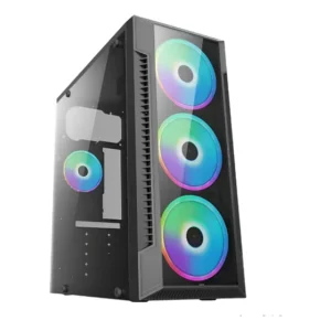 Gabinete Gamer Bpc-c3147 Black Com Lateral Vidro Usb 3.0 Preto