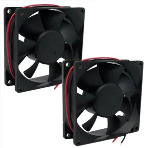 2x Micro Ventilador Ventoinha Cooler 80x80x25mm 12v (2pçs)