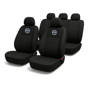 Capa De Banco De Carro Tecido Fiat Logo Azul Palio Uno Siena