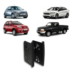 Moldura 2 Din Fiamon Preta Ford Ka Ecosport Focus
