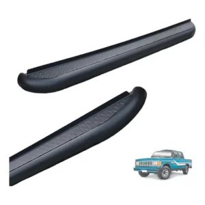 Estribo Lateral Chevrolet D20 Cd 1980 A 1989 Chapa Aço Preto Preto