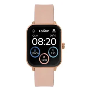 Relogio Condor Smartwatch Bluetooth Inteligente Cosmart1ab8j Dourado Liso Rosa-claro Rosé