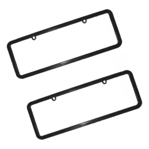 Moldura Suporte Para Placa De Carro Preta 365x120mm