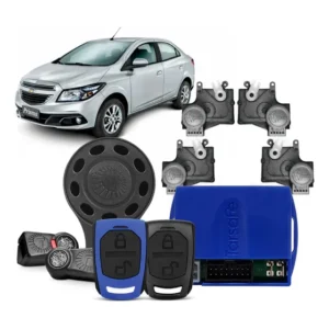 Alarme Taramps Tw10 G4 + Kit Trava Eletrica Gm Celta Prisma