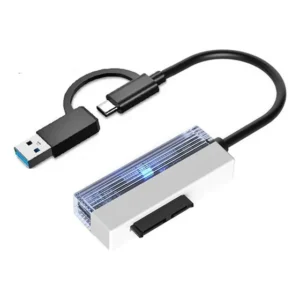 Cabo Adaptador Knup USB 3.0 Macho para SATA Preto HD827/AC