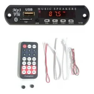 Placa Decodificadora Usb Mp3 Fm Auxiliar Bluetooth Cartão Tf