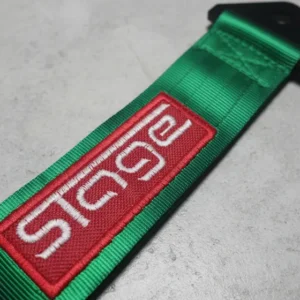 Tow Strap Hook Cinta Reboque Engate Esportivo Stage Importad Cor Green Red