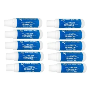 Pasta Térmica Implastec Kit 10x 10g Silicone Processador Cor Branco