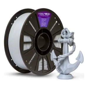 Filamento Pla 1.75mm premium alto teor de pureza 1kg cor cinza claro Voolt3D