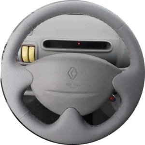 Capa De Volante Costurada Twingo Cinza Claro
