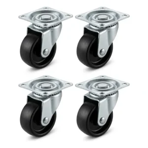 Kit 4 Peças Rodas Rodinhas Rodízio Giratórias Para Móveis
