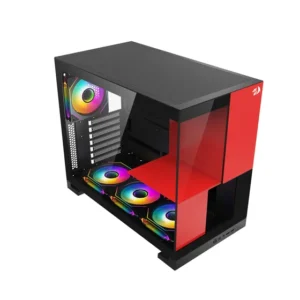 Gabinete Gamer Redragon Eternal Preto E Vermelho Sem Fans Ca-612br