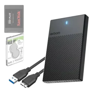 Case Externo Adaptador Hd Ssd 2.5 Para Usar Em Ps5 Xbox Mac