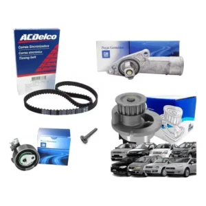 Kit Correia Tensor Válvula Bomba D'água Spin Montana 1.8