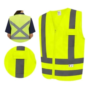Colete Segurança Refletivo 1 Bolso Fluorescente Protetor