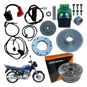 Kit Partida Elétrica Volante Magneto Titan 150 2004 A 2008
