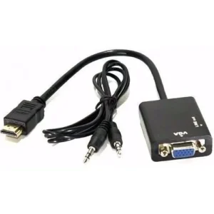 Cabo Adaptador Exbom VGA HDMI para TV com Áudio 1080p P2 Macho