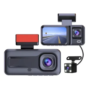Câmera Automotiva Caminhão Carro Dvr Full Hd Ré 3 Cameras