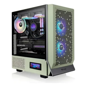 Gabinete Ceres 300 Matcha Green Tg Argb 3 Fans Tt