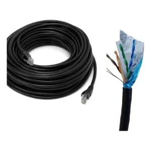 Cabo de Rede Patch Cord CAT6 10 Metros Blindado RJ-45 Exterior Interior