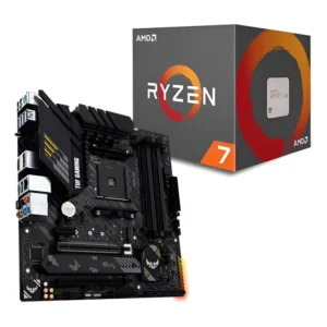 Kit Asus Tuf Gaming B550m-plus + Processador Ryzen R7 5700x Marrom-escuro