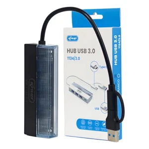 Hub USB-C 3.0 Knup KP-T134 Preto 3 Portas Alta Velocidade