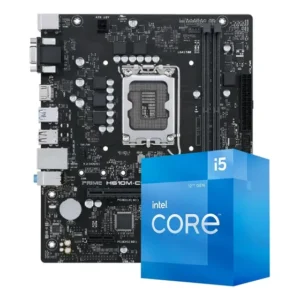 Kit Intel Core I5-12400 4.4ghz 6c/12t + Placa Mãe Asus H610m-cs Lga 1700 Ddr4 M.2 Nvme Matx Para Jogos E Trabalho