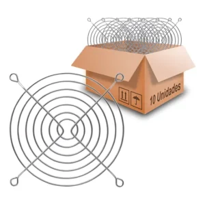 10 Peças - Grade Metálica P/cooler Micro Ventilador 120x120