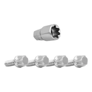 5 Kit Jogo Parafuso Roda Antifurto 14x1,5mm Fox Bora Polo Vw