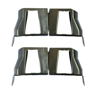 Par Lata Defletor Calor Camisa Fusca Kombi Motor Ar