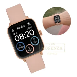 Relogio Inteligente Smartwhatch Amoled Bluetooth Sportivo Rosa