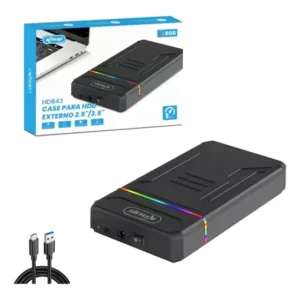 Case Para Hd Externo Suporta Hd Até 16 Tera Knup Kphd-843 Preto