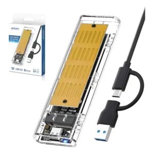 Case Exbom M.2 NVMe SATA USB-C 3.1 para SSD até 4TB Modelo CGHD-M2NX920