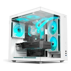 Gabinete Aquario Branco C3tech Gamer Atx E Mini Atx Sem Fans Branco