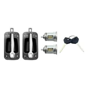 2 Peças De Maçanetas Externas Com Chave De Bloqueio Para Int